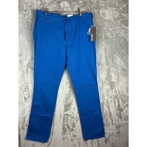 Kenneth Cole Reaction Mens Chino Pants Blue Maritime Size‎ 34W x 32L